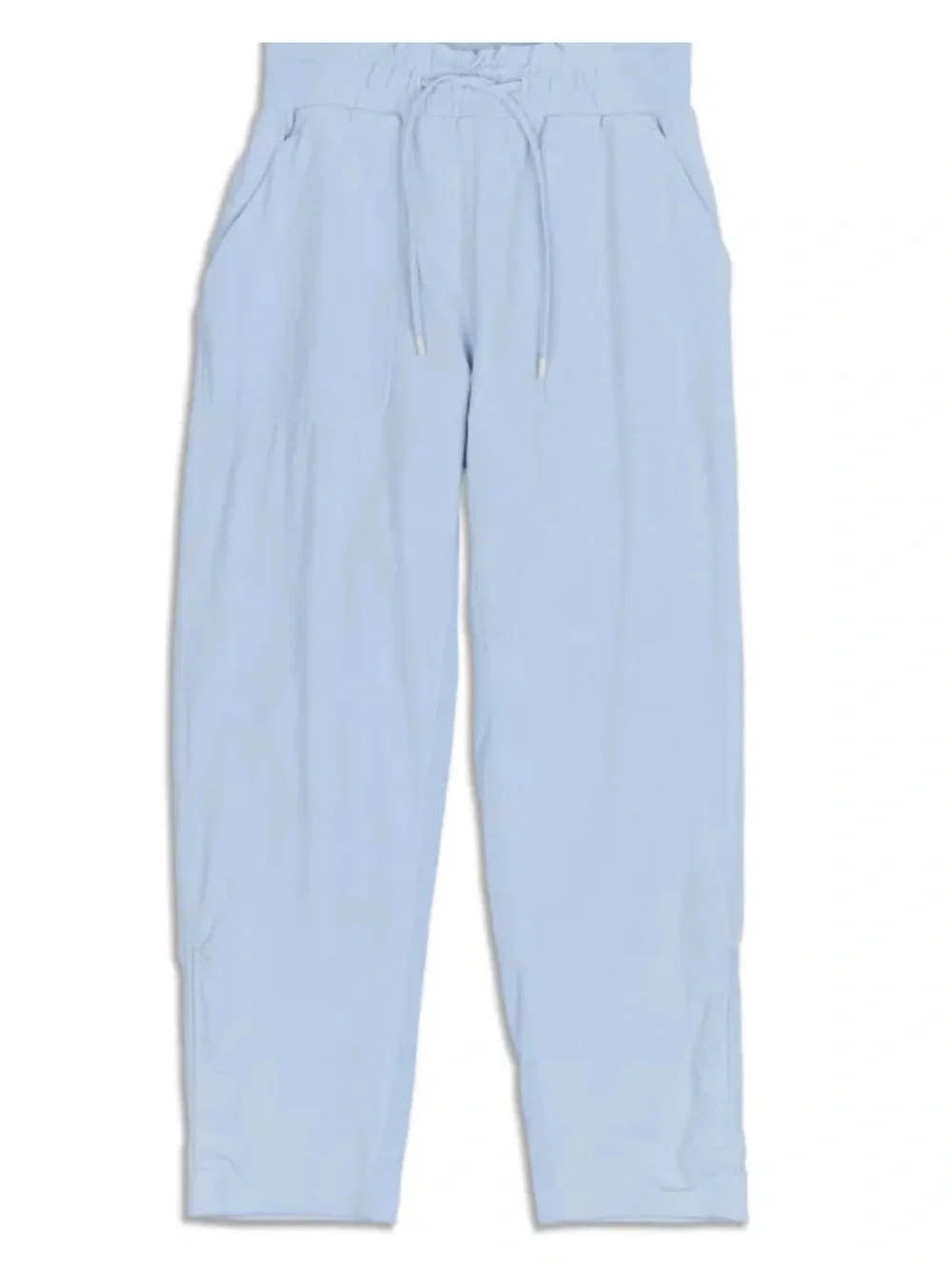 Lululemon Beyond The Studio Crop Pants Blue Linen Size 8